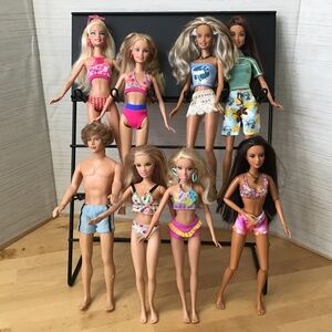 Barbie Dolls Beach Themed